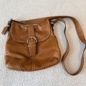 Coach Classic Tan Leather Shoulder Bag